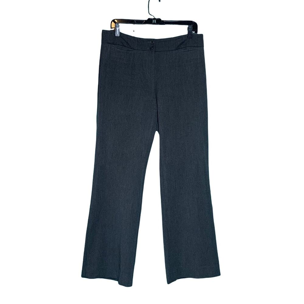 Talbots signature flare gray wide legs dress pants size 8